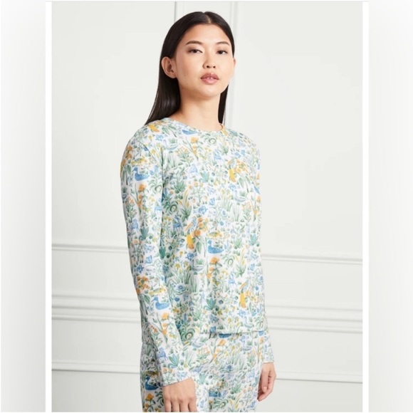 Hill House The Ivy Sleep Tee Multi Sherwood Forest Floral Cotton Sz S NEW - Picture 1 of 10